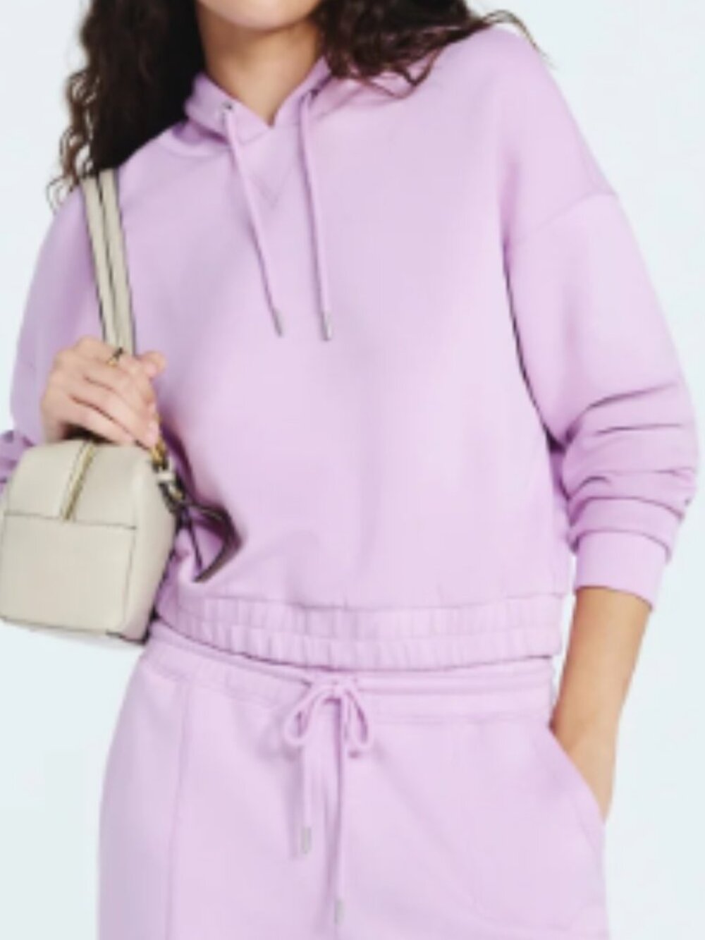 BNWT SCOOP ultra soft Scubaknit pullover hoodie cotton rose (XS)